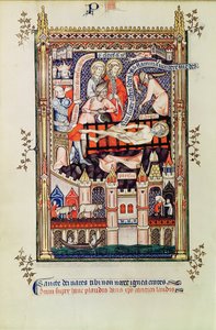 Saint Denis torturé sur le chevalet, de la Vie de Saint Denis, 1317 - French School