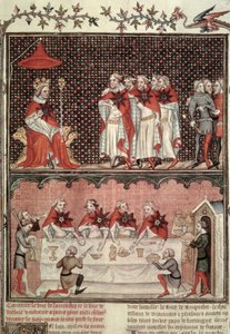 Le Dauphin Charles (1338-80) et les députés des trois états, des Grandes Chroniques de France, 1375-79
