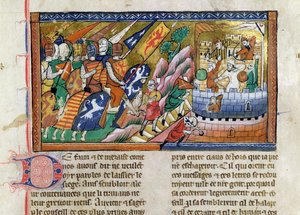 Fr 9084 f.53 Une armée anglaise attaquant un château, de la 