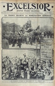 La France déclare la mobilisation générale le 2 août 1914, illustration de couverture d