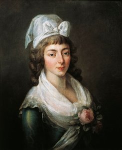 France, Paris, Versailles, portrait de Madame Roland (Marie-Jean Roland de la Platière)
