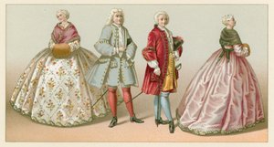 Costume français du XVIIIe siècle - French School