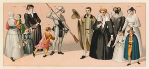 Costume français du XVIe siècle - French School