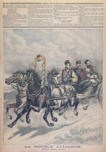 Alliance franco-russe, illustration du Petit Journal, 1893 - French School
