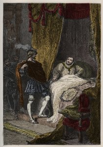 François 1er (1494-1547) surprend Henri VIII (1491-1547) le matin au Camp du Drap d