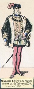François II, 60e roi de France, monte sur le trône en 1559, mort en 1560 - French School