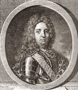 François-Marie de Broglie, 1er duc de Broglie, 1671-1745. Chef militaire français. De Les Heures Libres publié en 1908. - French School