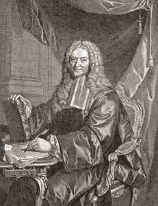 François Chicoyneau, 1672 - 1752. Médecin français et médecin en chef du roi Louis XV. De Les Heures Libres publié en 1908. - French School