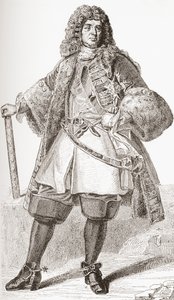 François de Neufville, 2ème duc de Villeroy, 1644-1730. Soldat français. De Les Heures Libres publié en 1908. - French School