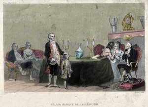 Franc-maçonnerie : séance de magie par Giuseppe Balsamo, connu sous le nom d
