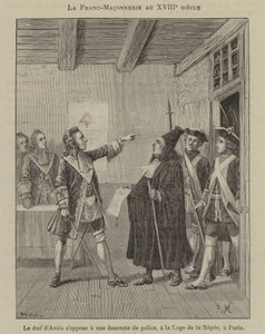 La franc-maçonnerie au XVIIIe siècle : Le Duc d