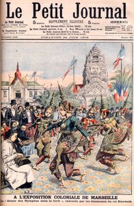 Exposition coloniale française à Marseille - Illustration pour Le Petit Journal, 24 juin 1906 (gravure)
