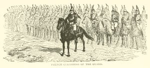 Cuirassiers de la garde française (gravure) - French School