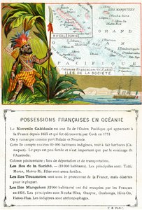 Possessions françaises en Océanie, vers 1890