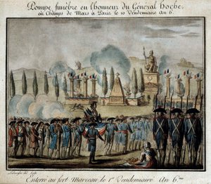 Révolution française : Cérémonie de pompe funèbre en l