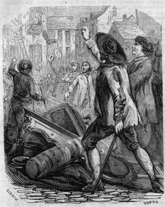 Révolution française : Pillage de la fabrication de papier peint de Réveillon le 28 avril - French School