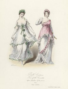 Costume de bal français, époque du Consulat - French School