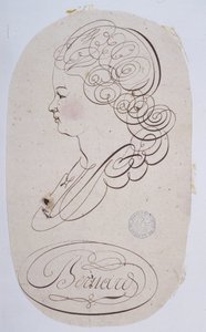 Calligraphie française : Portrait d