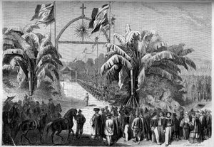 Colonisation française : Première messe catholique célébrée à Saïgon, Cochinchine