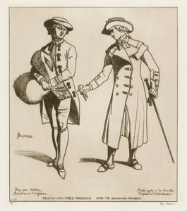 Dandys français, 1778-79 - French School