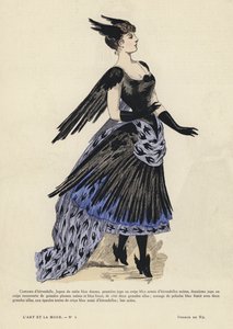 Planche de mode française - French School