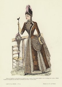Planche de mode française, 1885-86 - French School