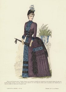 Planche de mode française, 1885-86 - French School