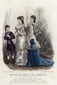 Planche de Mode Française, fin du 19e siècle - French School