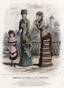 Planche de Mode Française, fin du 19e siècle - French School