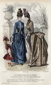 Planche de Mode Française, fin du 19e siècle - French School
