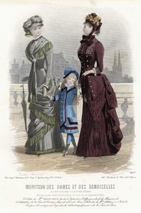 Planche de Mode Française, fin du 19e siècle - French School