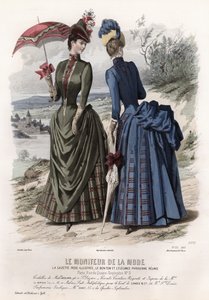 Planche de Mode Française, fin du 19e siècle - French School