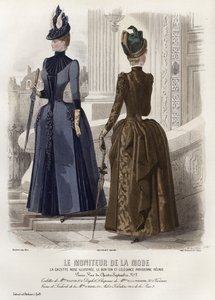 Planche de Mode Française, fin du 19e siècle - French School