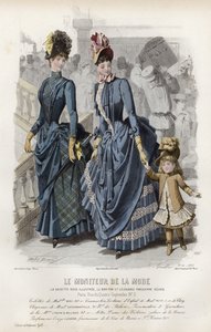 Planche de Mode Française, fin du 19e siècle - French School