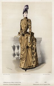 Planche de Mode Française, fin du 19e siècle - French School