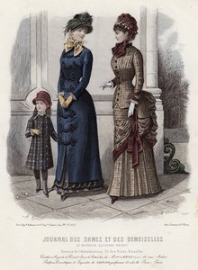 Planche de mode française, fin du XIXe siècle - French School