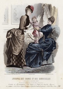 Planche de mode française, fin du XIXe siècle