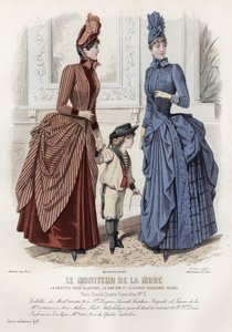 Planche de mode française, fin du XIXe siècle - French School