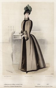 Planche de mode française, fin du XIXe siècle - French School