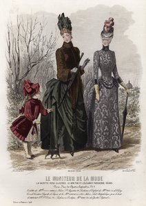 Planche de mode française, fin du XIXe siècle - French School