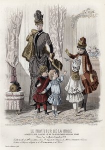 Planche de mode française, fin du XIXe siècle - French School