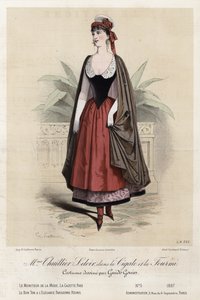 Planche de mode française, fin du XIXe siècle - French School
