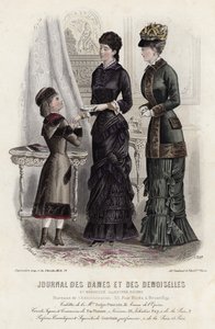 Planche de mode française, fin du XIXe siècle - French School