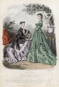 Planche de mode française, fin du XIXe siècle - French School
