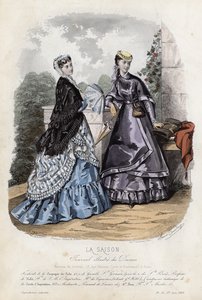 Planche de mode française, fin du XIXe siècle - French School