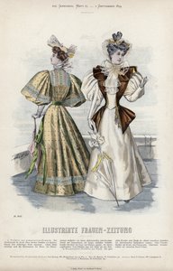 Planche de mode française, fin du XIXe siècle - French School