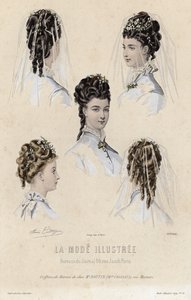 Planche de mode française, fin du XIXe siècle - French School