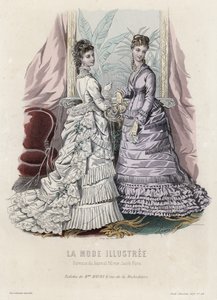 Planche de mode française, fin du XIXe siècle - French School