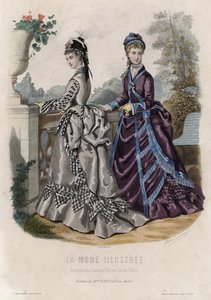 Planche de mode française, fin du XIXe siècle - French School