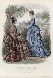 Planche de mode française, fin du XIXe siècle - French School